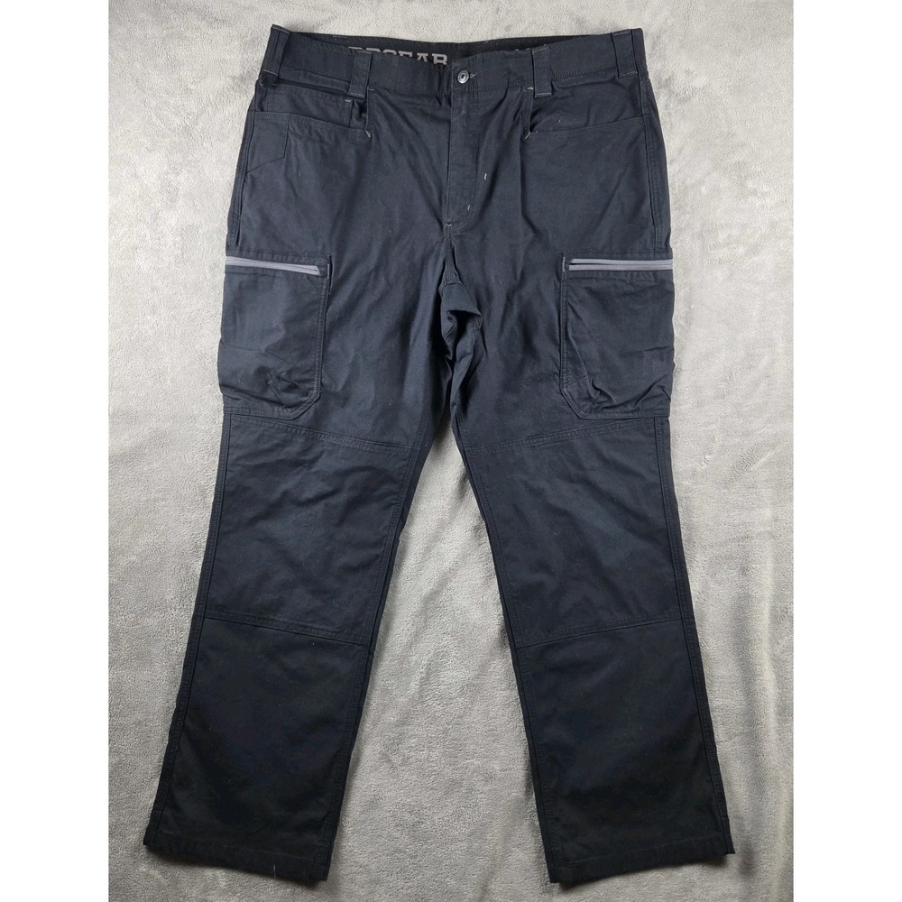 Alaskan Hardgear Pants Mens 42x32 Black Cargo Cordura Canvas Outdoor Workwear
